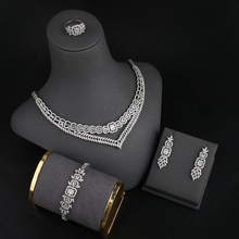 Load image into Gallery viewer, Luxury AA Grade Zircon jewelry set

