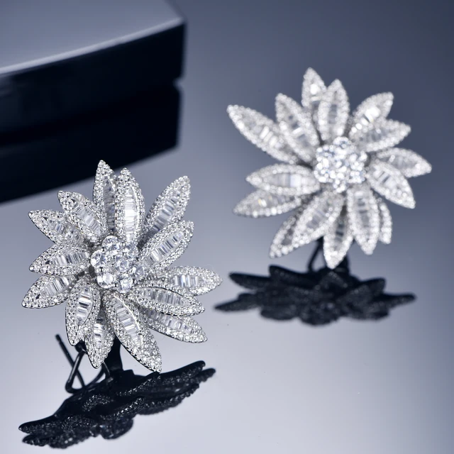 Moissanite luxury stud earrings