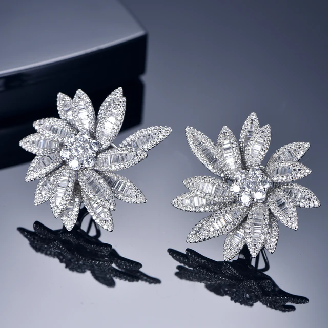 Moissanite luxury stud earrings