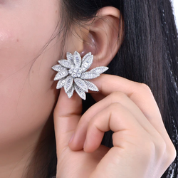 Moissanite luxury stud earrings