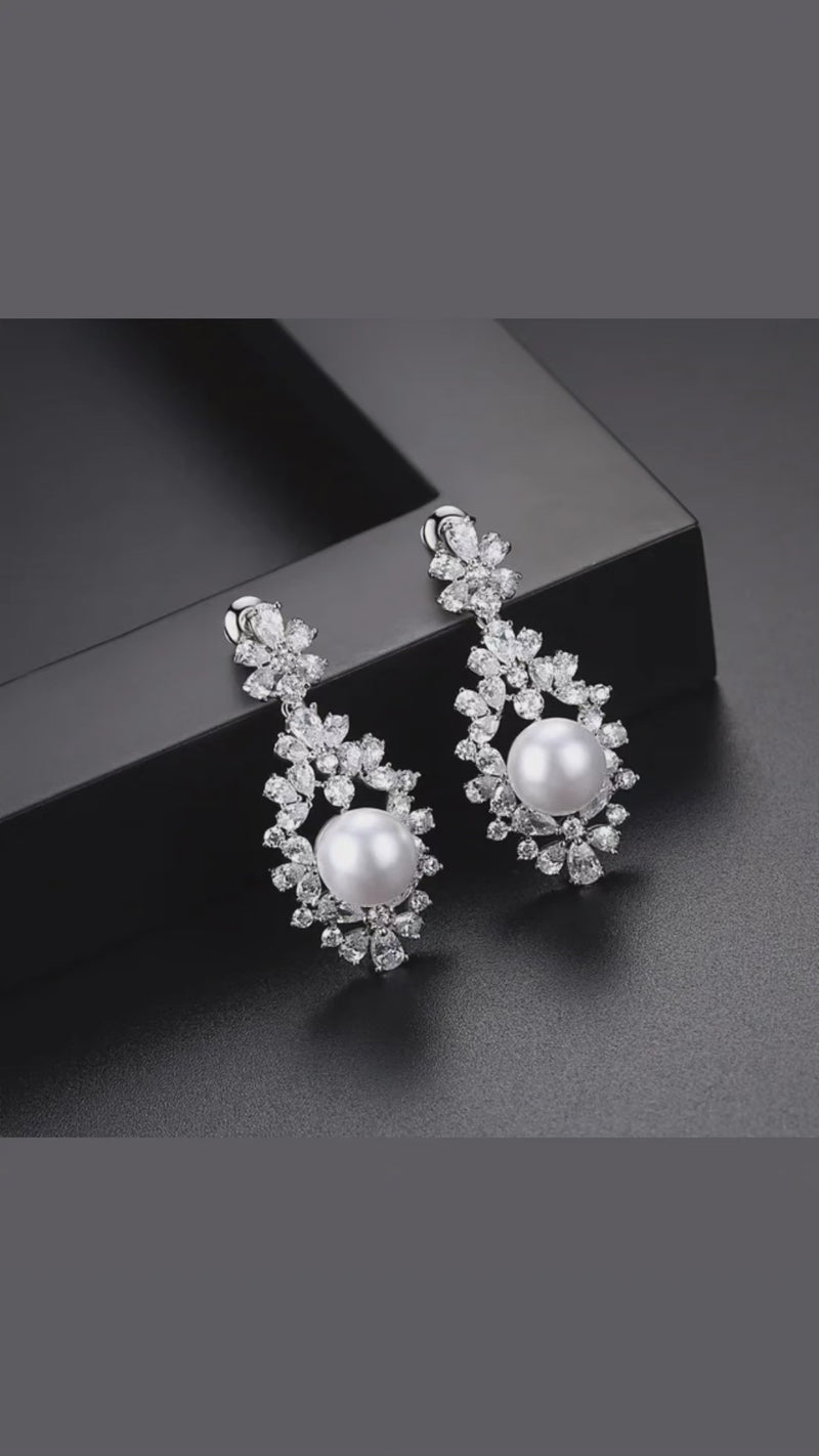 Ear drop glam earring