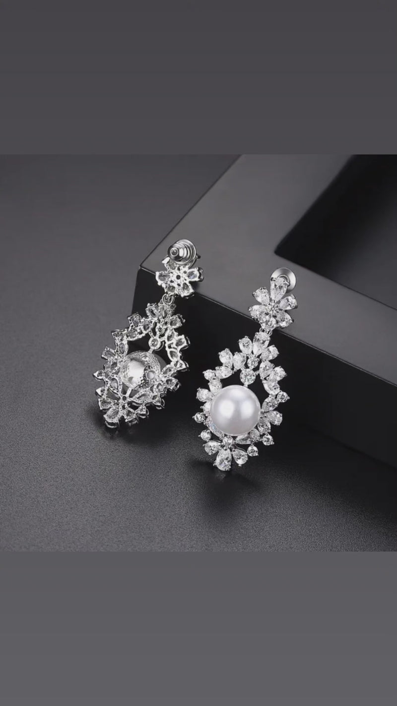 Ear drop glam earring