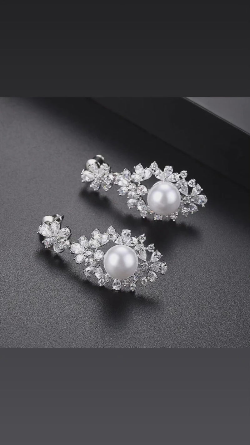 Ear drop glam earring
