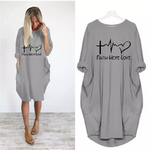 Load image into Gallery viewer, Casual Knee Printed Dress

