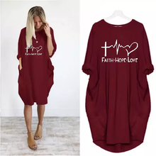 Load image into Gallery viewer, Casual Knee Printed Dress
