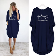 Load image into Gallery viewer, Casual Knee Printed Dress

