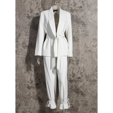 Load image into Gallery viewer, White Luxury Women two piece blazer suits 
