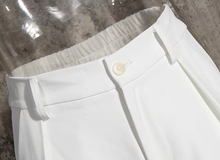 Load image into Gallery viewer, White Luxury Women two piece blazer suits 

