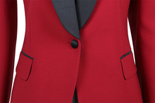 Load image into Gallery viewer, Red slim suit for women
