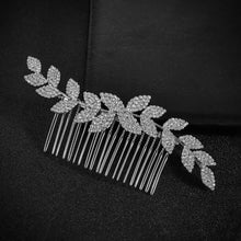 Load image into Gallery viewer, Wedding hair accessory with a comb.
