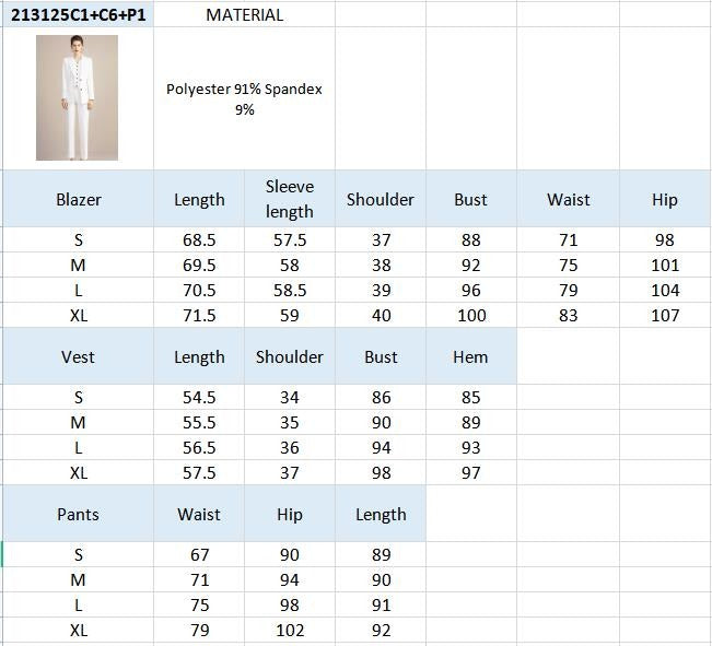 White suit set for women