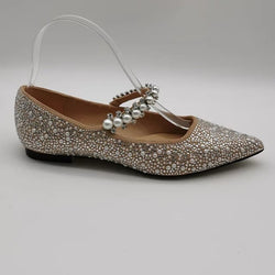 Wedding shoes with pearls