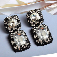 Load image into Gallery viewer, Rhinestone Dangle Drop Earrings
