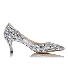 Load image into Gallery viewer, Crystal bridal shoe
